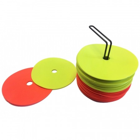 MP - 24 stk FLATE GUMMIMARKØRER PÅ HOLDER.